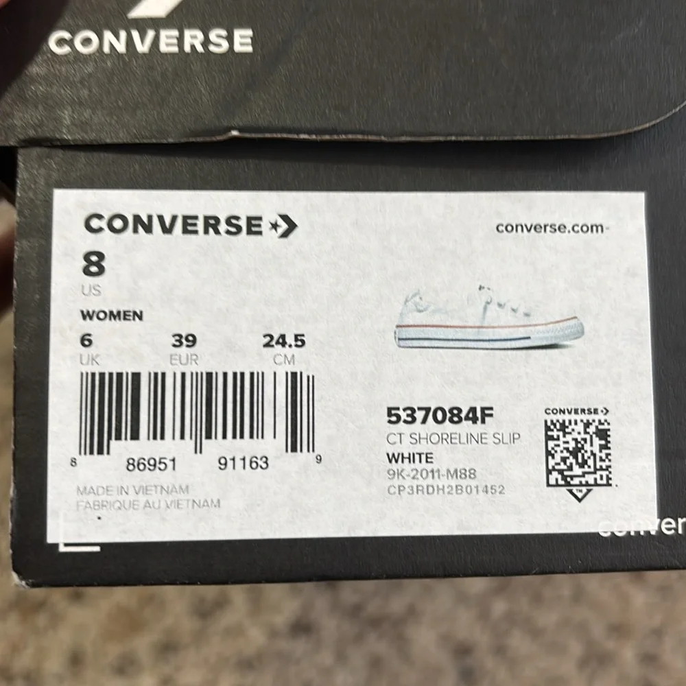 Converse Chuck Taylor All Star Low Shoes Women’s Sneakers White Canvas Size 8 - Picture 4 of 4